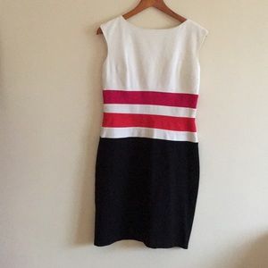 Ralph Lauren structured dress with colored details